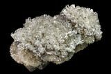 Transparent Columnar Calcite Crystal Cluster on Quartz - China #164010-2